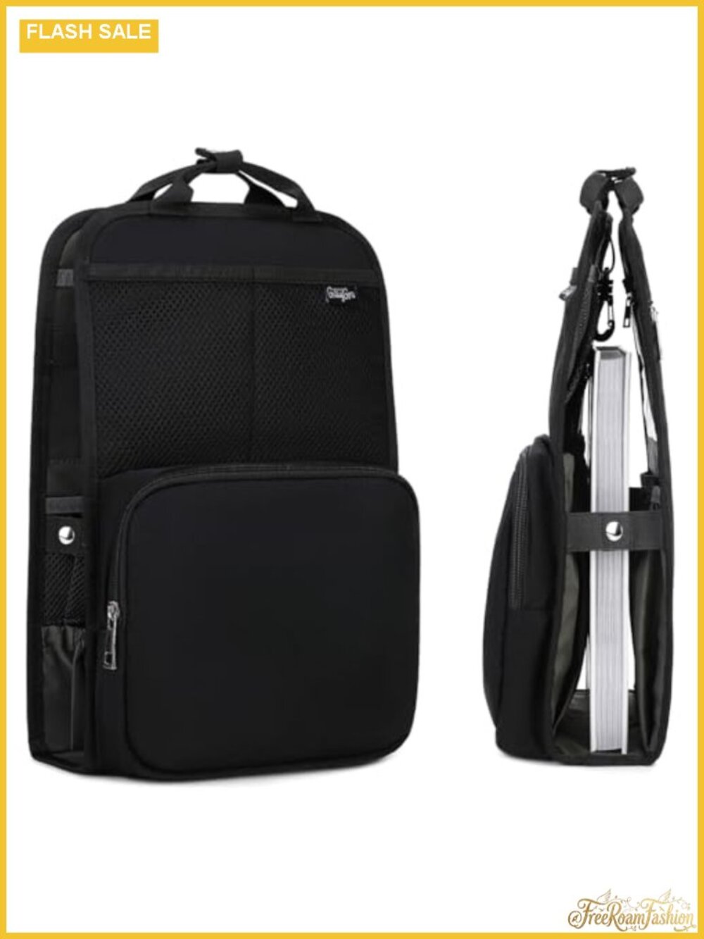 Foldable Backpack Organizer Insert for Tote Bag with Pockets & Handle